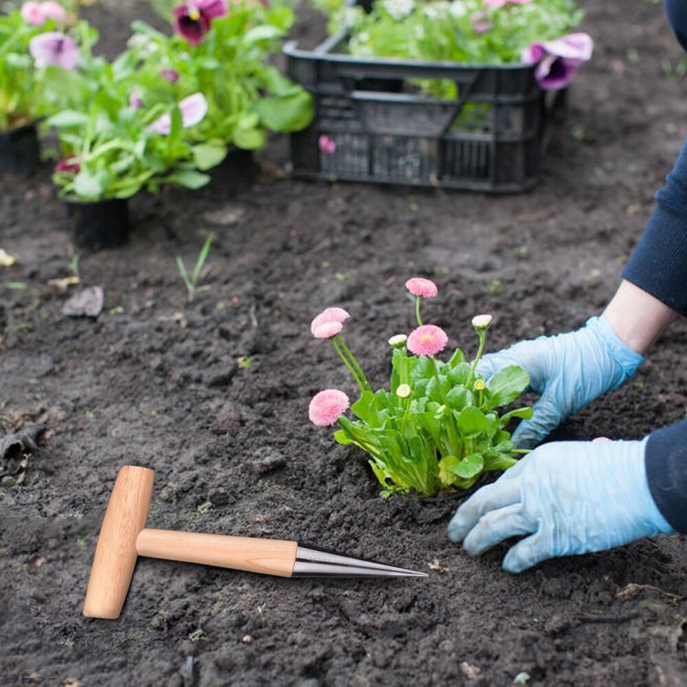 4pcs Seedlings Garden Tool Seed Sowing Seedlings Hole Puncher Garden Plant Seeder Planting Tools Kit Inserting Soil Mini Seeder