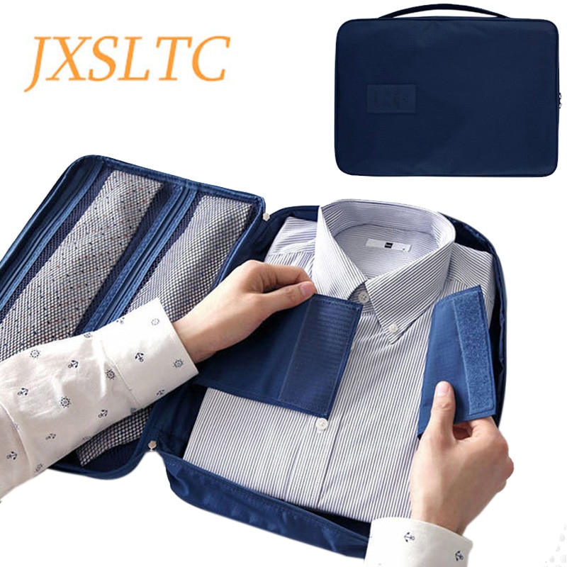 Jxsltc Mannen Nylon Bagage Reistassen Voor Shirt Lichtgewicht Verpakking Organisator Kledingstuk Cubes Koffer Mannelijke –