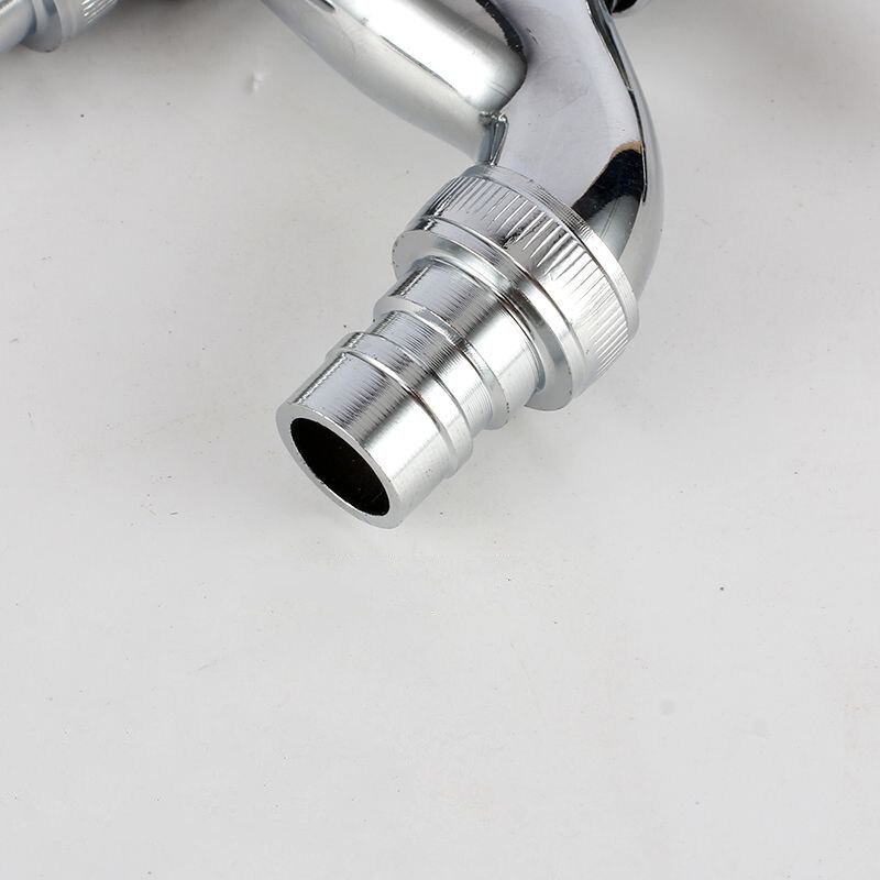 1pc Washing Machine Faucet Brass Tap Chrome Plated Double Water Outlet Garden Bathroom Bidet Faucet Fast On Faucets