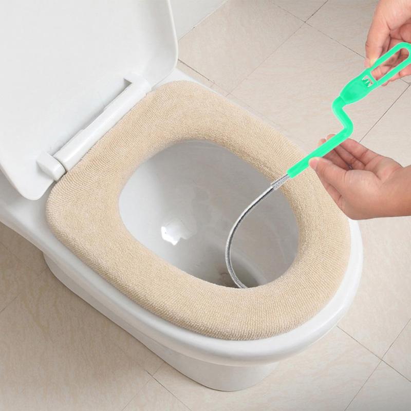 Lange rioolreinigingsdraad veer thuis buigbare gootsteen bad toilet baggerpijp ontstoppingsveer haarfilter afvoerontstoppers gereedschap