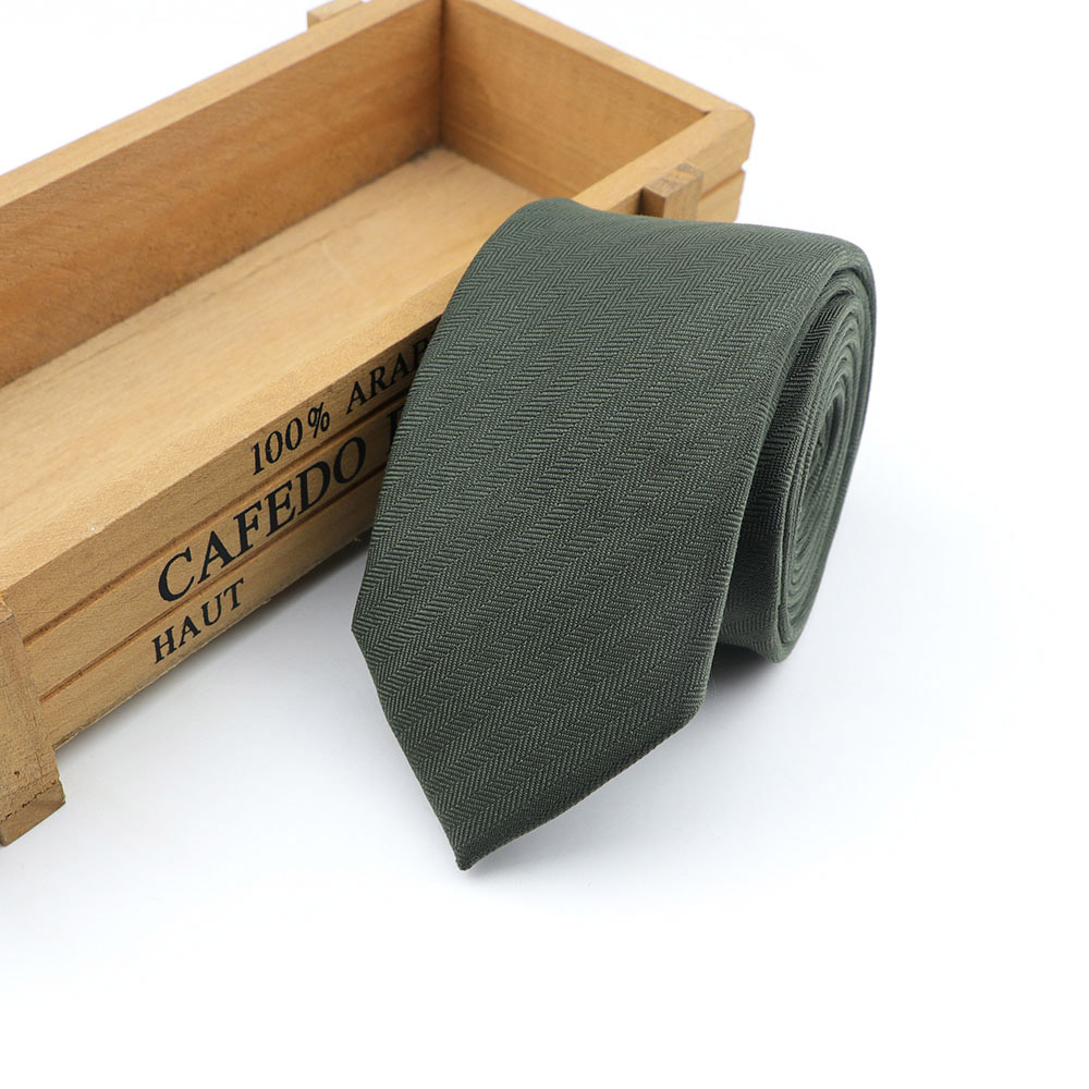 Cravate à carreaux en laine et coton pour homme, vêtement de loisirs, couleur foncée, couleur unie, idéal pour les affaires