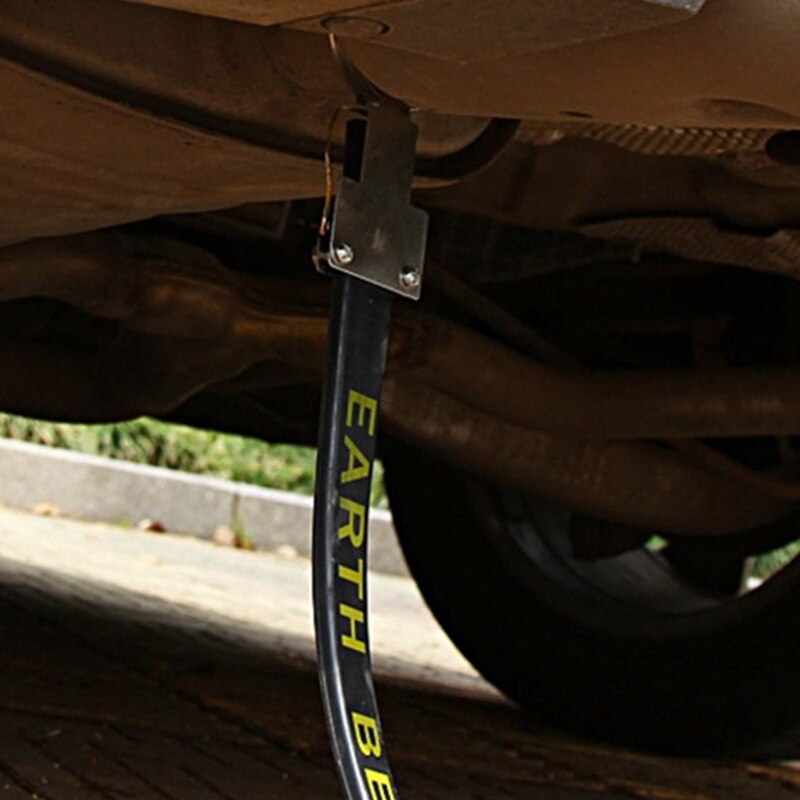 2 stuks auto antistatische strip - voertuig aarding riemen, auto elektrostatische rubberen band, statische eliminator aarding veilig voor voertuig rijden, verstelbaar Fivetoo