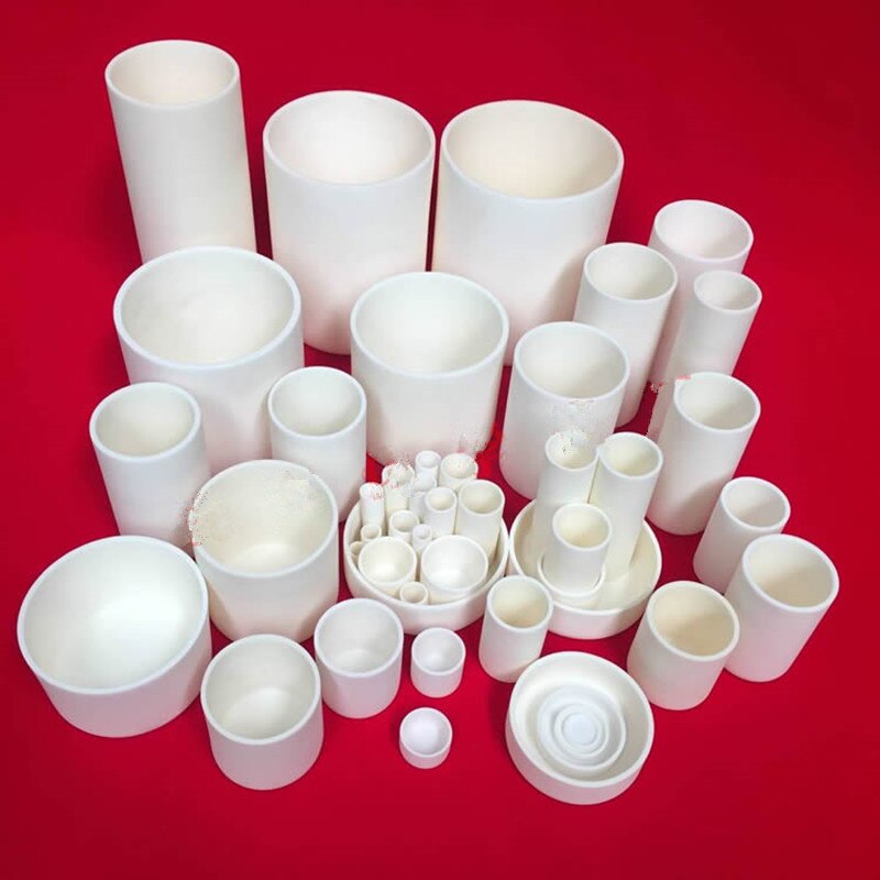 Cylindrical Corundum crucible /99% alumina crucible / with a variety of specifications with the size/Sintered Crucible