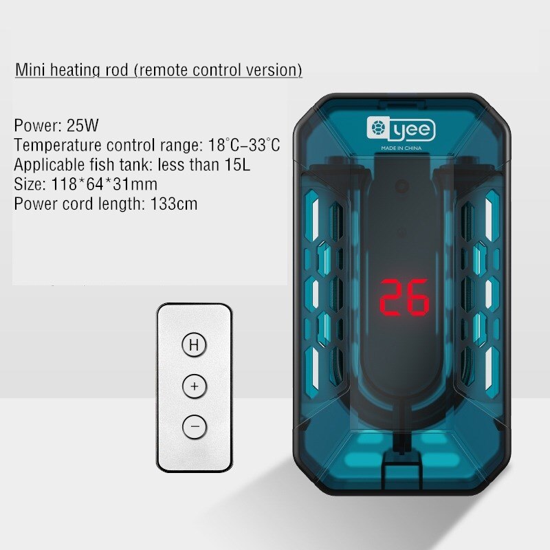 Aquarium Heater Submersible Fish Tank Temperature Heater Rod Digital Turtle Heater with External Temperature Controller: 5