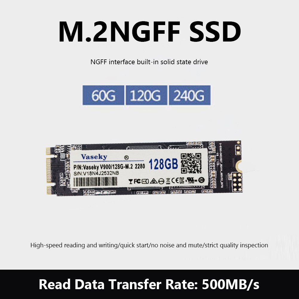 M.2 SSD 256GB 128GB 64GB MLC NGFF M2 2280 Internal Solid State Drive Hard Disk HDD for Laptop Desktop Computer PC
