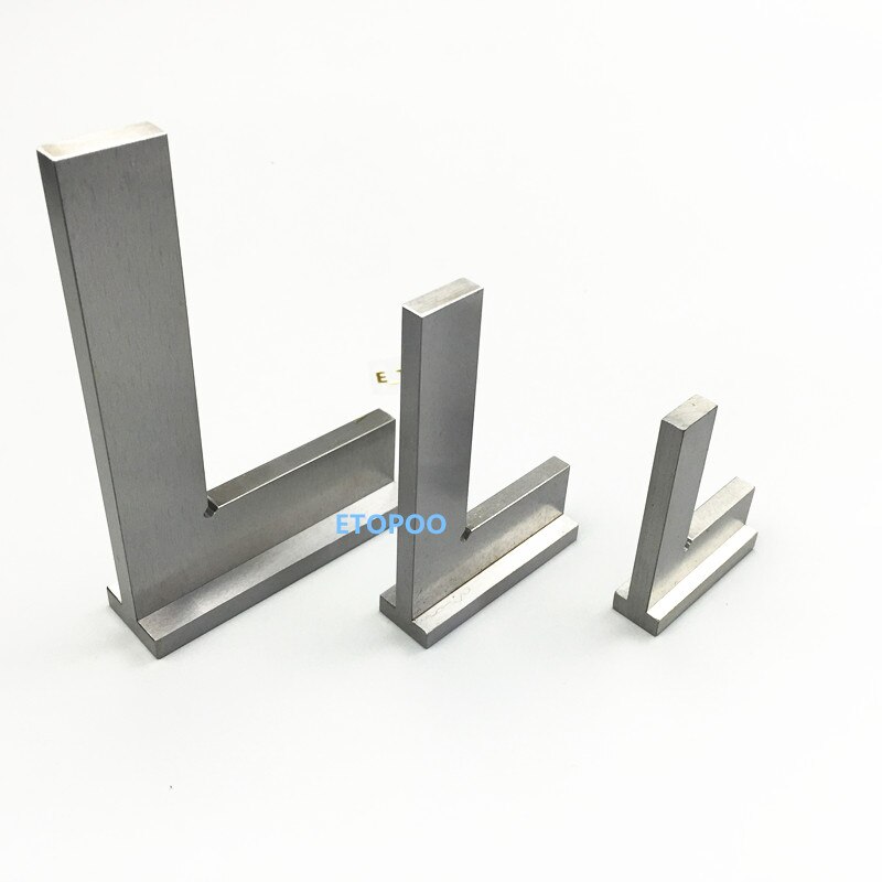 1pc 90 Grad Winkel Klinge Lineal Messer Edelstahl Flache Rand Quadrat Herrscher mit Breite Basis Industrielle Breite Basis