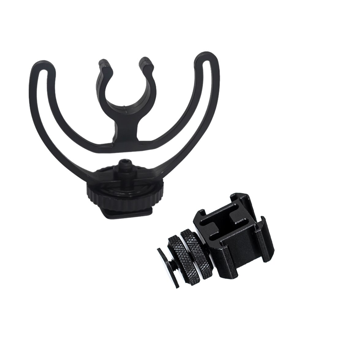 Triple cold shoe mount plate bar microphone stand video light extendable bracket for dji zhiyun smooth 4 feiyu vimble 2 osmo mobile: Green