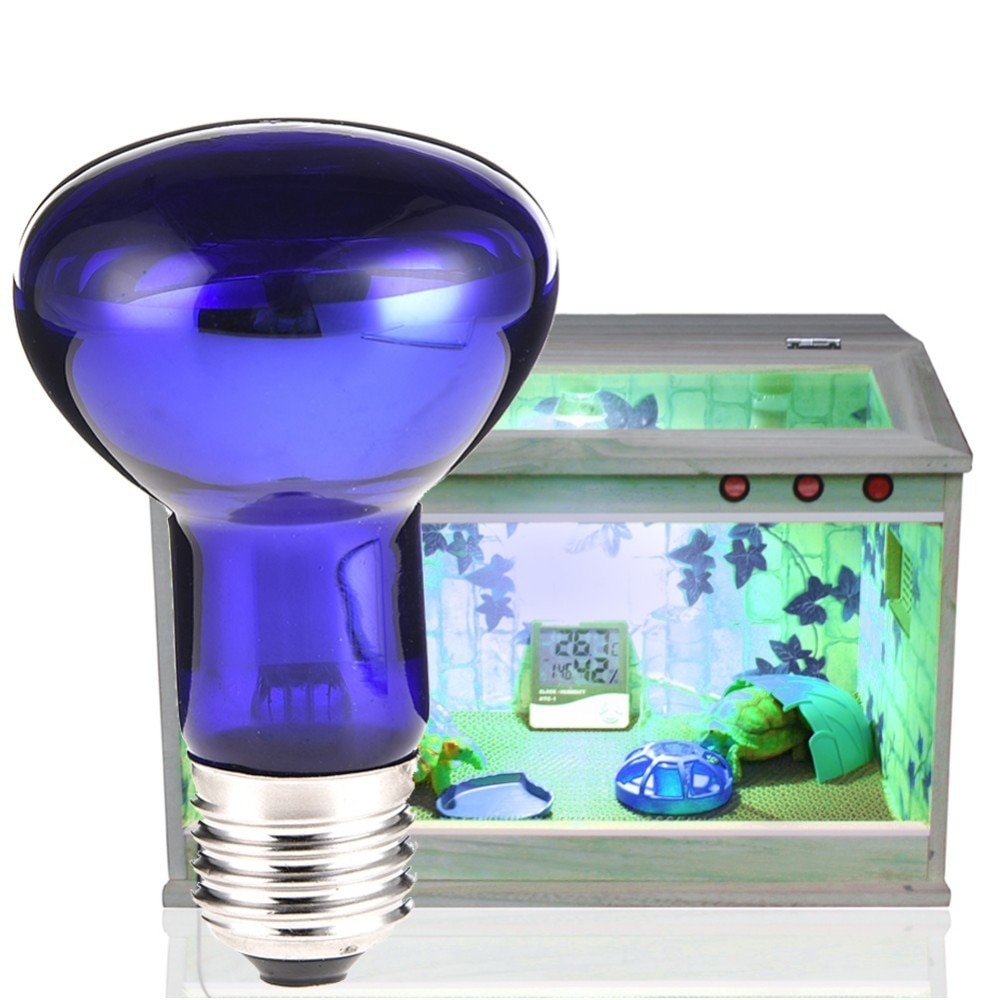 Pet Reptile Heating Bulb Purple Thermal Light Pet Brooder Lamp Night Light For Reptile and Amphibian E27 220-240V