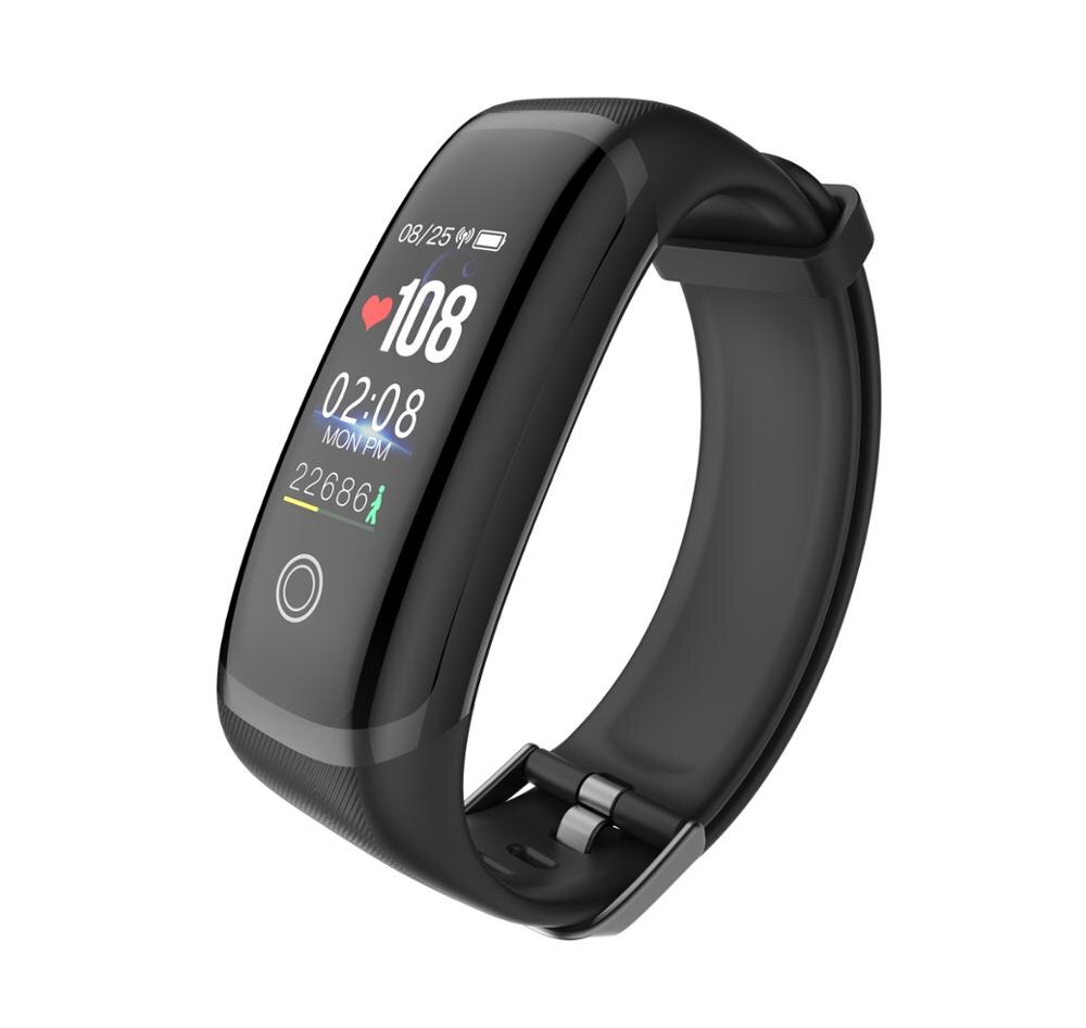 Sport fitness tracker  m4 smart pulsmätare armband kalorier vattentät smart bandklocka för ios android: Svart