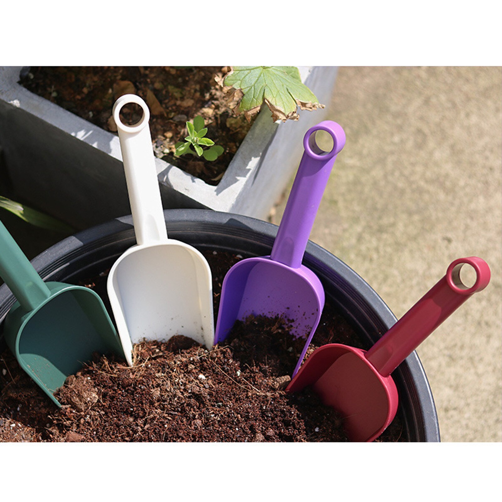 Small Garden Spade Hand Trowel With Handle Multifunctional Shovel For Seedling Transplant Planting Soil Loosening Tools #T1P