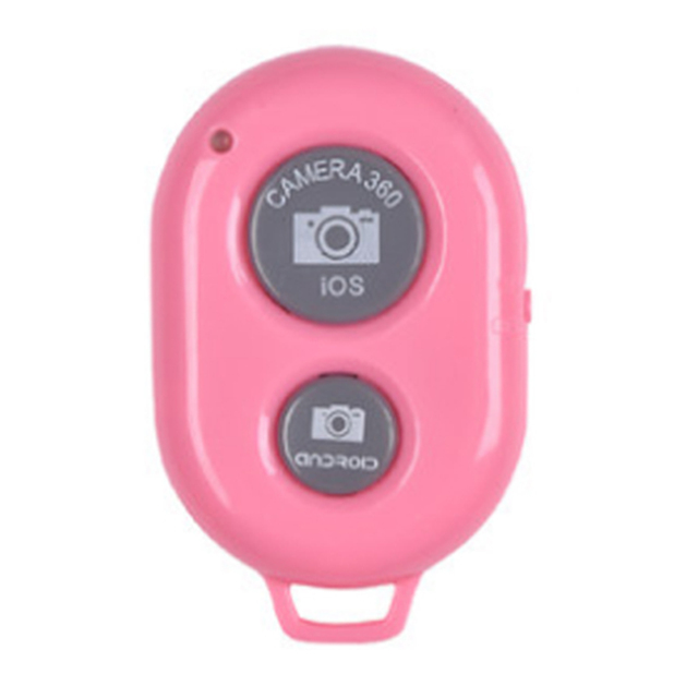 1PC pulsante telecomando Bluetooth Controller Wireless autoscatto fotocamera Stick rilascio otturatore telefono Selfie per iOS/Android: Colore rosa