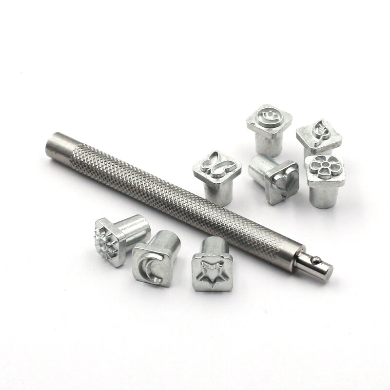 32 metall stämpel stans verktyg läder carving stämpel verktyg gör det själv läder hantverk utskrift stans stämpel tätning verktyg