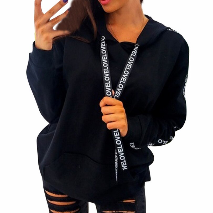 Womens Sweater Plus Size Lange Mouwen Effen Hoodies Hooded Trui Casual Top Singels Poleron Sudadera Con Capucha