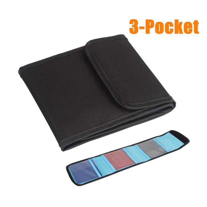 3 poche étanche caméra filtre lentille 3 pièces UV CPL antichoc sac boîte de rangement support de pochette portefeuille caméra sac accessoires