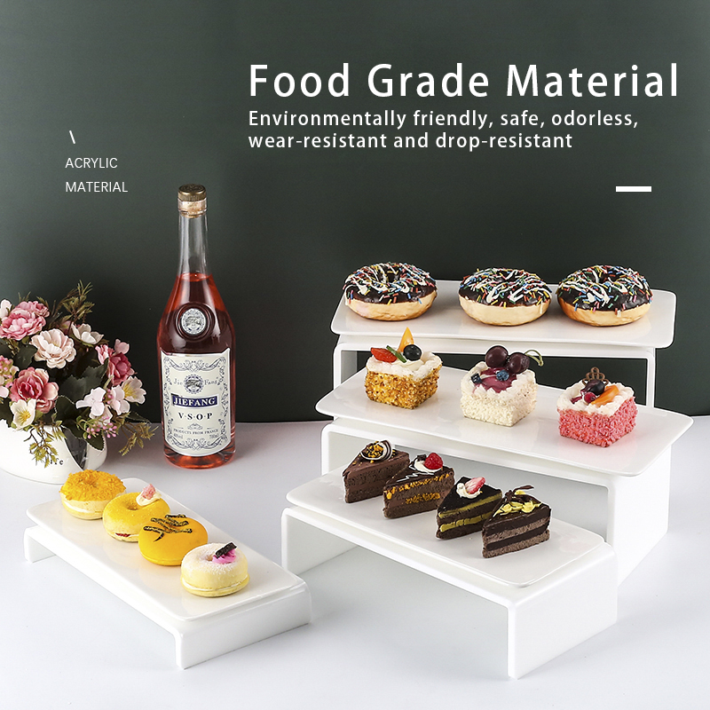 Acryl Dessert Tafel Decoratie Vertoningsrek Taart Tafel Rek Snack Rack Buffet Koude Maaltijd Party Thee Breken Tafel