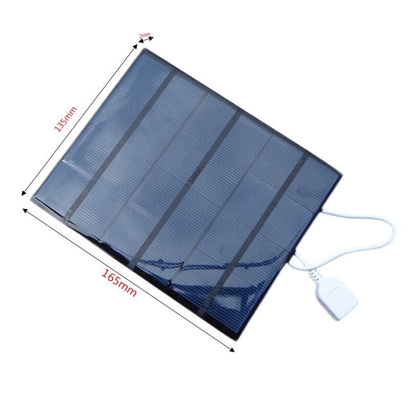 3.5w solcelleoplader til mobiltelefon/mobil powerbank oplader polykrystallinsk solpanel oplader usb