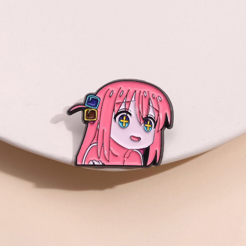 Broches de Cosplay de Anime BOCCHI THE ROCK, alfileres de personajes bonitos, ropa, mochila, insignias de solapa, accesorios de joyería de ,