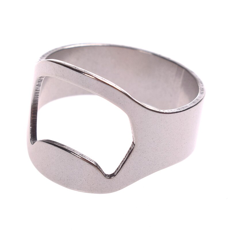 Apribottiglie in acciaio inox, anello per dita, utensili da cucina e sbarra, apribottiglie, leva tappi per feste