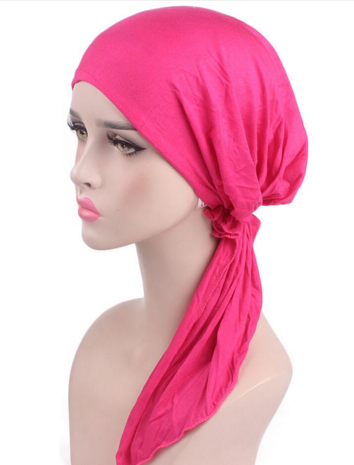 Luxe vrouwen Spandex Sport Hoofdband Durags Bandana Tulband Hoed Pruiken Doo Durag Biker Extra lange bandjes DU-RAG Stitch buiten: 1