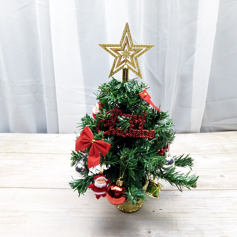 30cm Mini Christmas Tree Top Star Children's Tree Christmas Tree Toppers Xmas Decorations: Red Silver Ball
