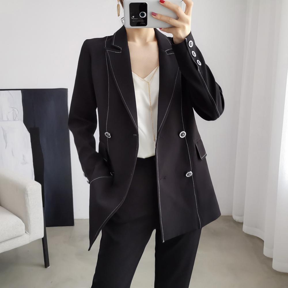 women plus big size 5XL pant suit temperament belt suit pant comfortable pant suits top