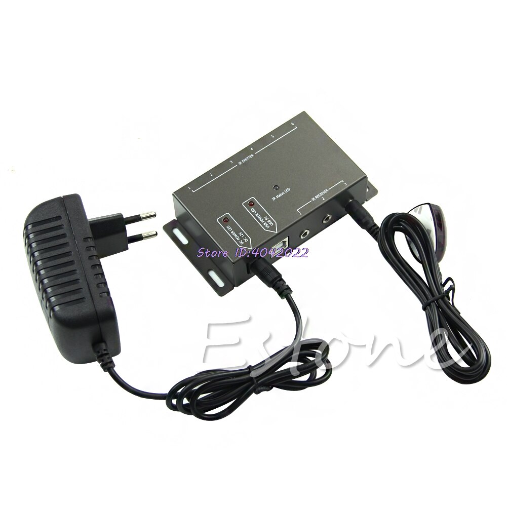 Infrared Remote Extender 8 Emitters 1 Receiver IR Repeater Hidden System Kit EU