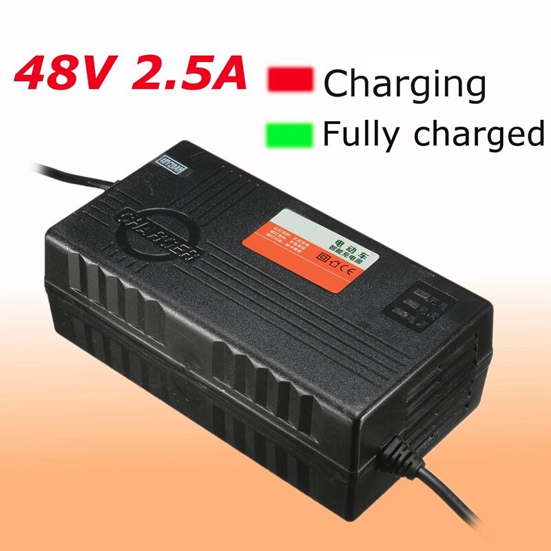 48V 2.5A Electric Scooter Battery Charger PC Plug For 48V Lipo Electric E-bike Power Tool Scooter Battery Pack