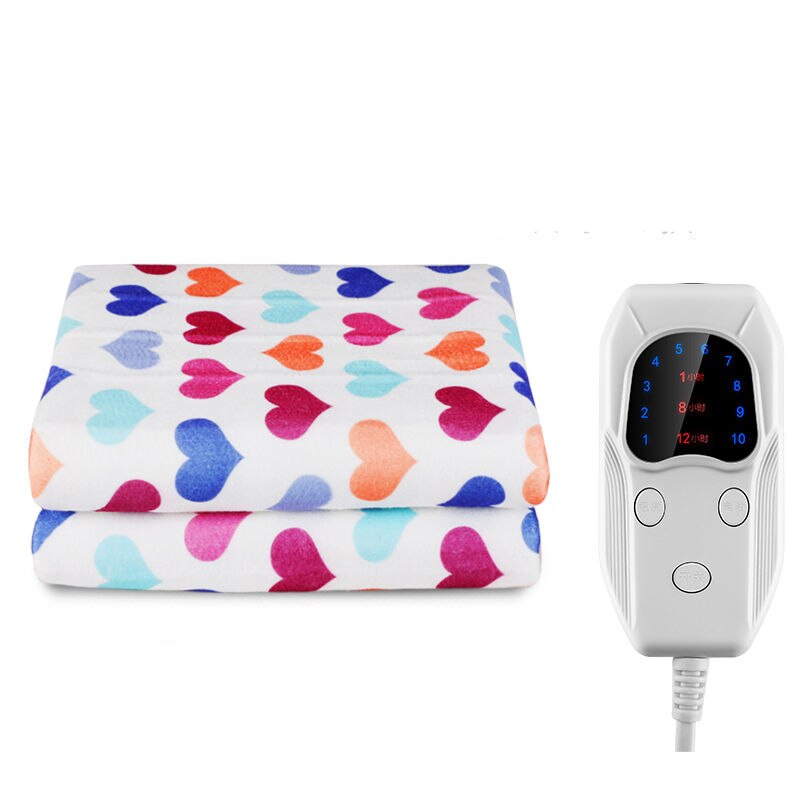 Elektrische deken dikkere verwarming dubbele lichaamswarmer 150*120cm verwarmde deken thermostaat elektrische verwarmingsdeken elektrische verwarming: 1
