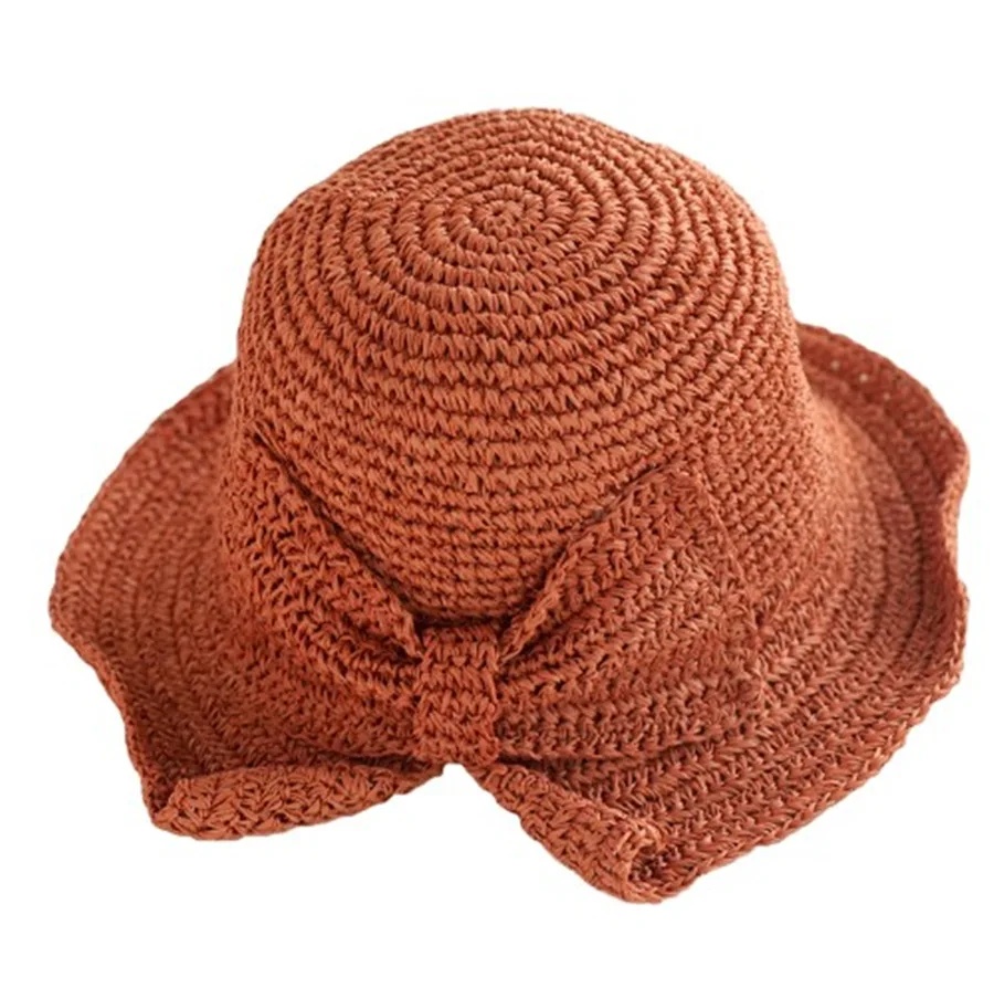 Hopfällbar stråhatt solhatt med liten brätte strandsandstrand fiskare fjärilshatt solskyddskeps sommar anti-uv-hatt: Svart