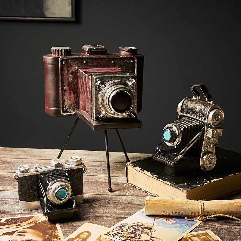 Antique Home Decor Retro Resin Musical Instrument Model Nostalgia Ornament Crafts Antique Musical Instrument Figurines Souvenirs