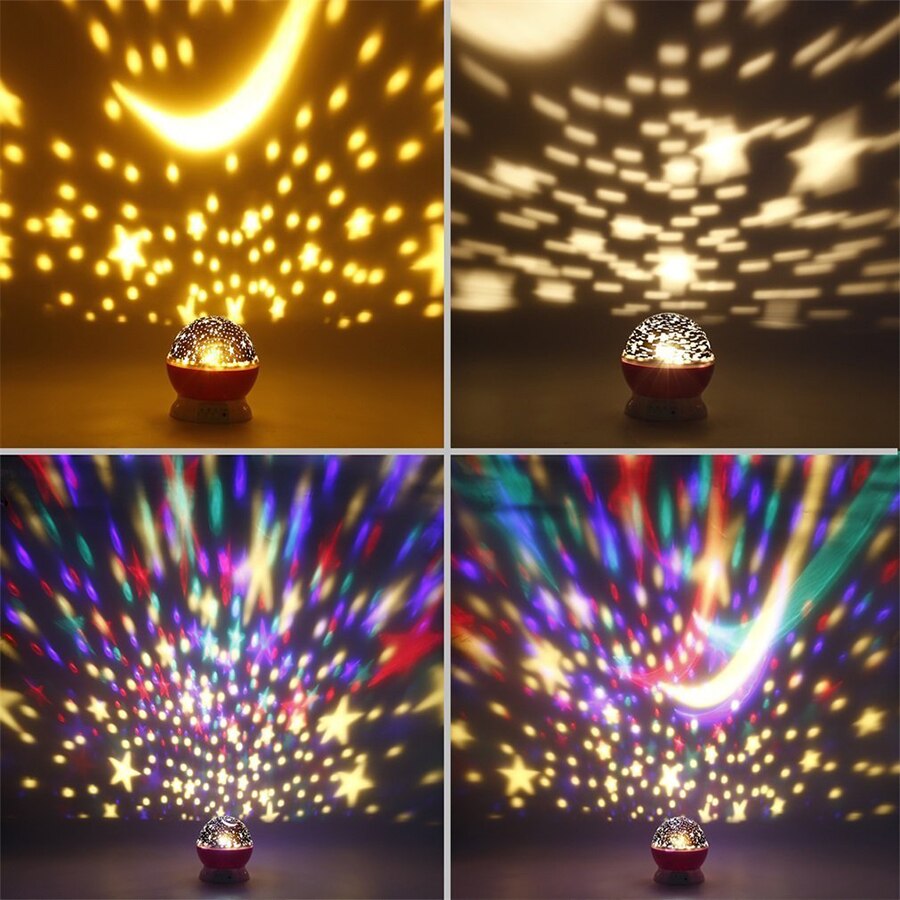 LED Ramadan decoratie lichten sterrenhemel projector Nachtlampje LED maan ster lamp verlichting Kinderen licht voor Slaapkamer Slaap Lamp