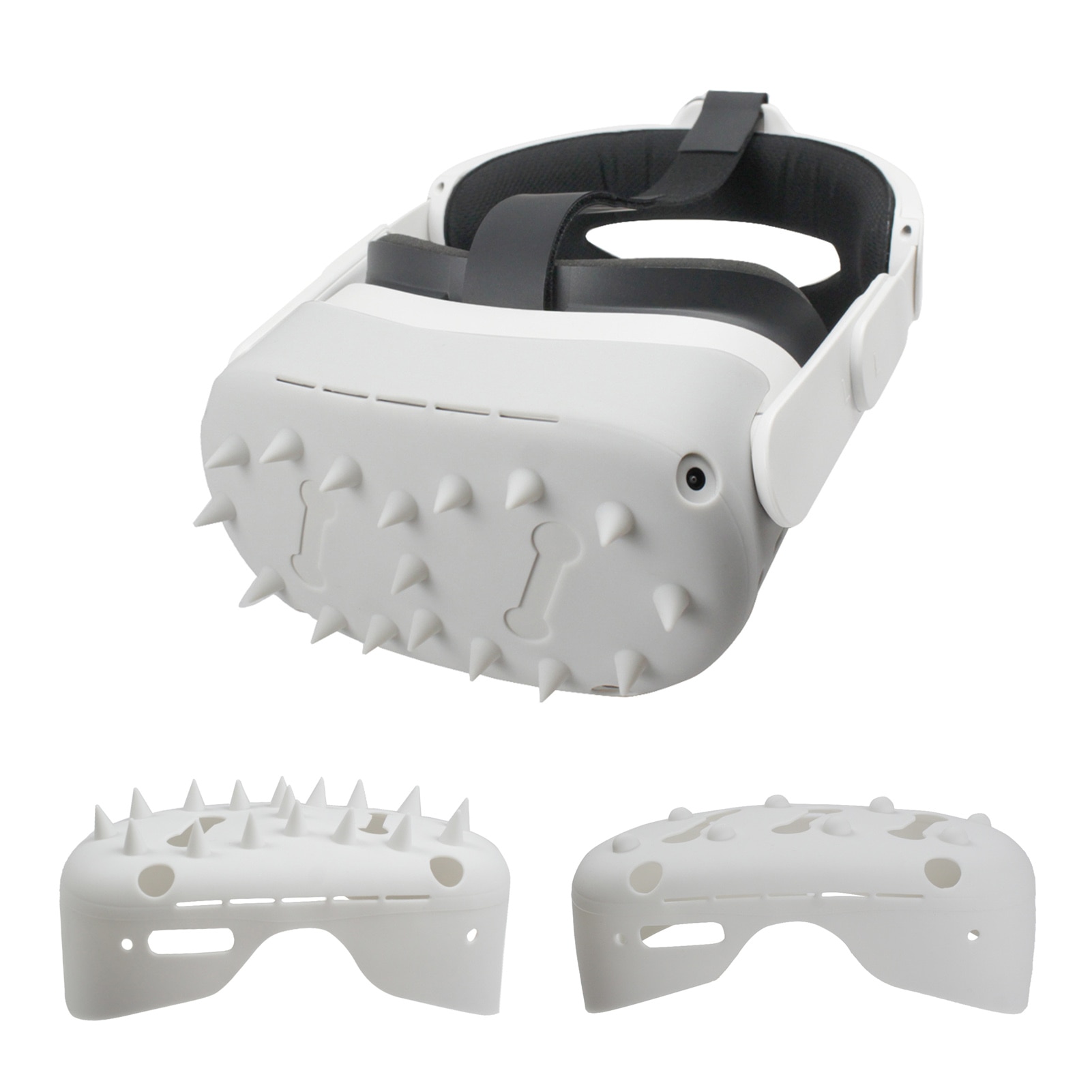 Spikes/Dots Style Silicone Beschermhoes Voor Oculus Quest 2 Vr Headset Anti-Kras Headset Cover Virtual Reality accessoires