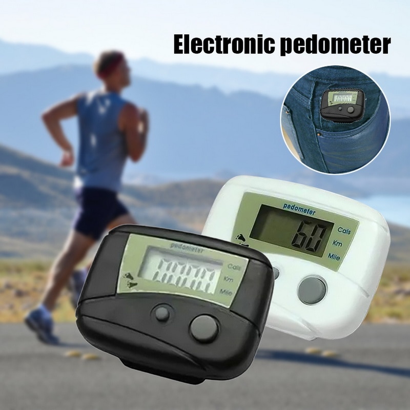 Running Step Counter Meter Fitness Gauge Step Tracker Digital LCD Pedometer Sport Walking Calorie Electronic Pedometer