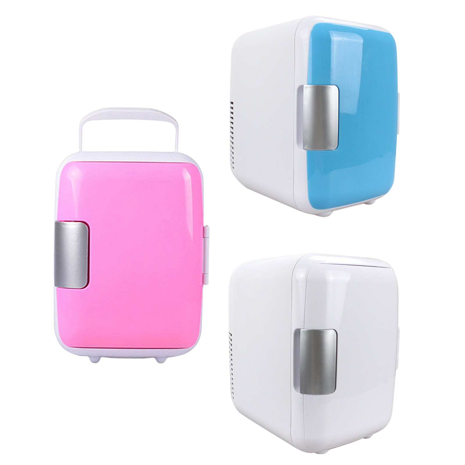 Portable Mini 4L Car Fridge Cooler Warmer Low Noise Compact Fruit Beer AC/DC for Office Camping Travel