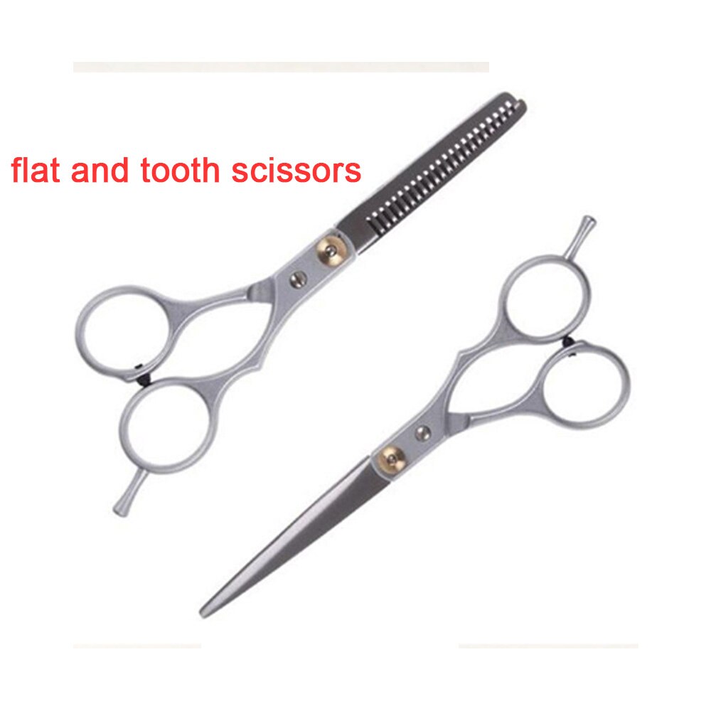 Professionele Kappers Schaar Professionele Kapper Schaar Set Haar Knippen Scharen Schaar Kapsel Naaien Schaar: Flat Tooth scissors