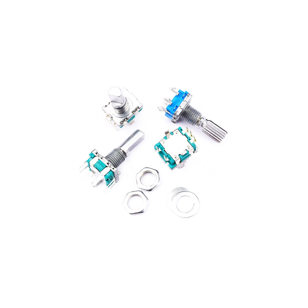 Encodeur rotatif axe Half/Plum, longueur de la poignée 15mm / 20mm interrupteur de code EC11 potentiomètre numérique avec interrupteur 5 broches 5 pièces/lot
