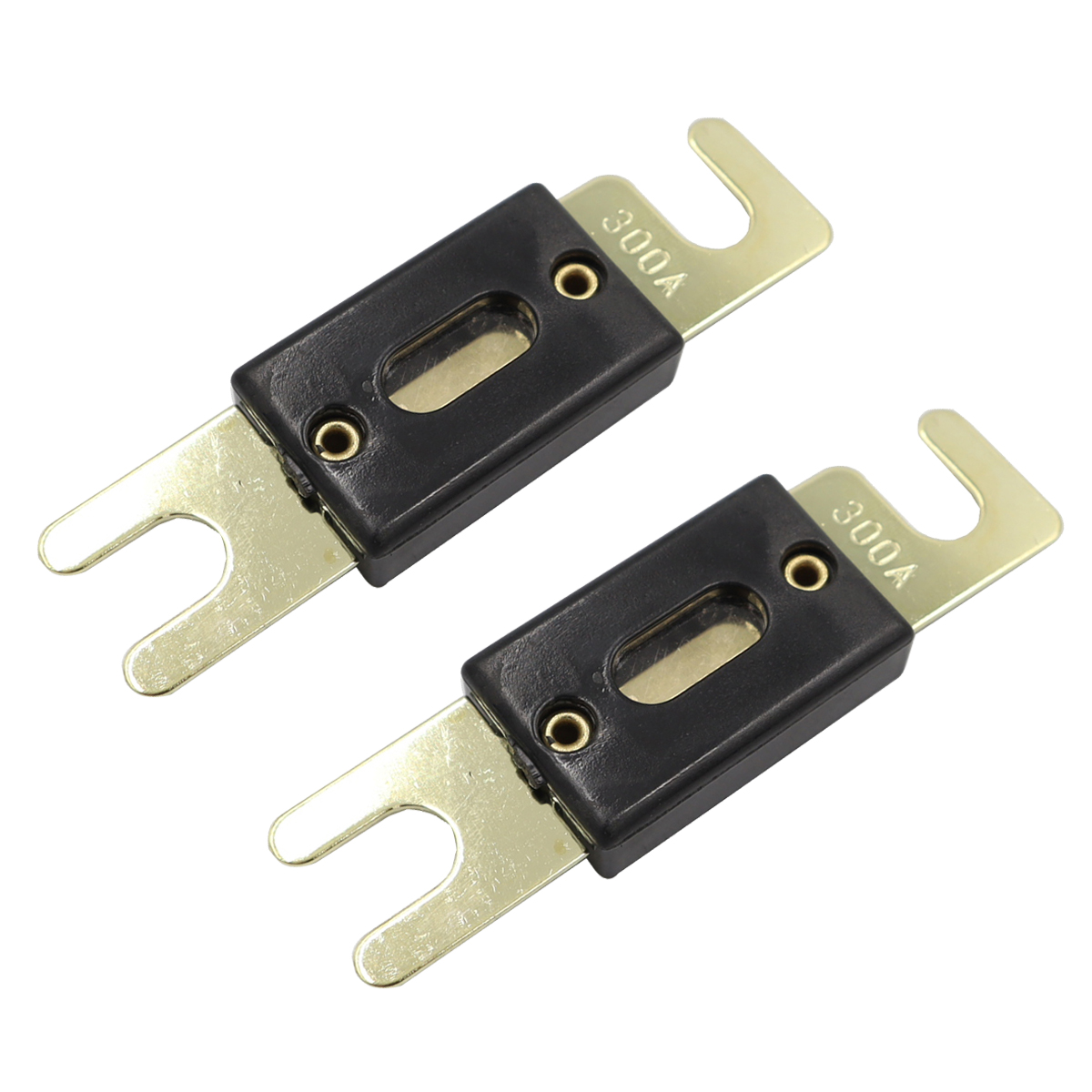 ANL Car Audio Fusível Power Fuse Holder 100A/150A/200A/250A/300A Fusível em linha 0/2/4/8 Gauge AWG Fusível aparafusado: Preto