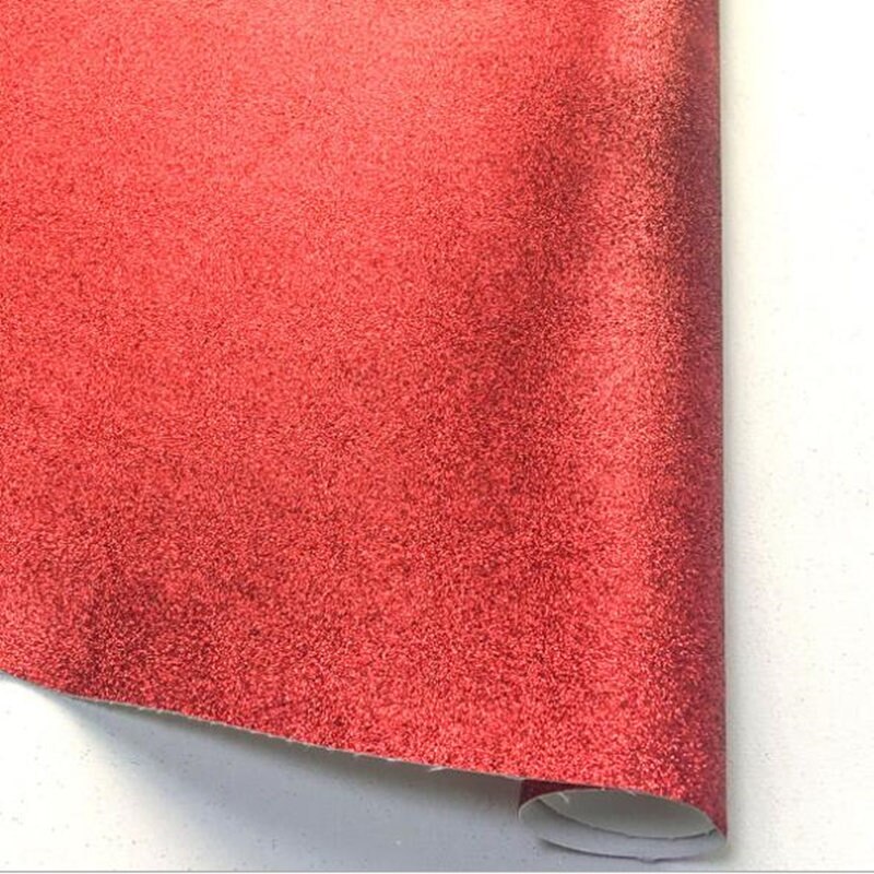 20*30 cm Glitter Dunne Synthetisch Leer Stof Effen Kleur A4 PU Stof DIY Handgemaakte Naaien Kleding Levert Decor: red / 20X15cm (A5)