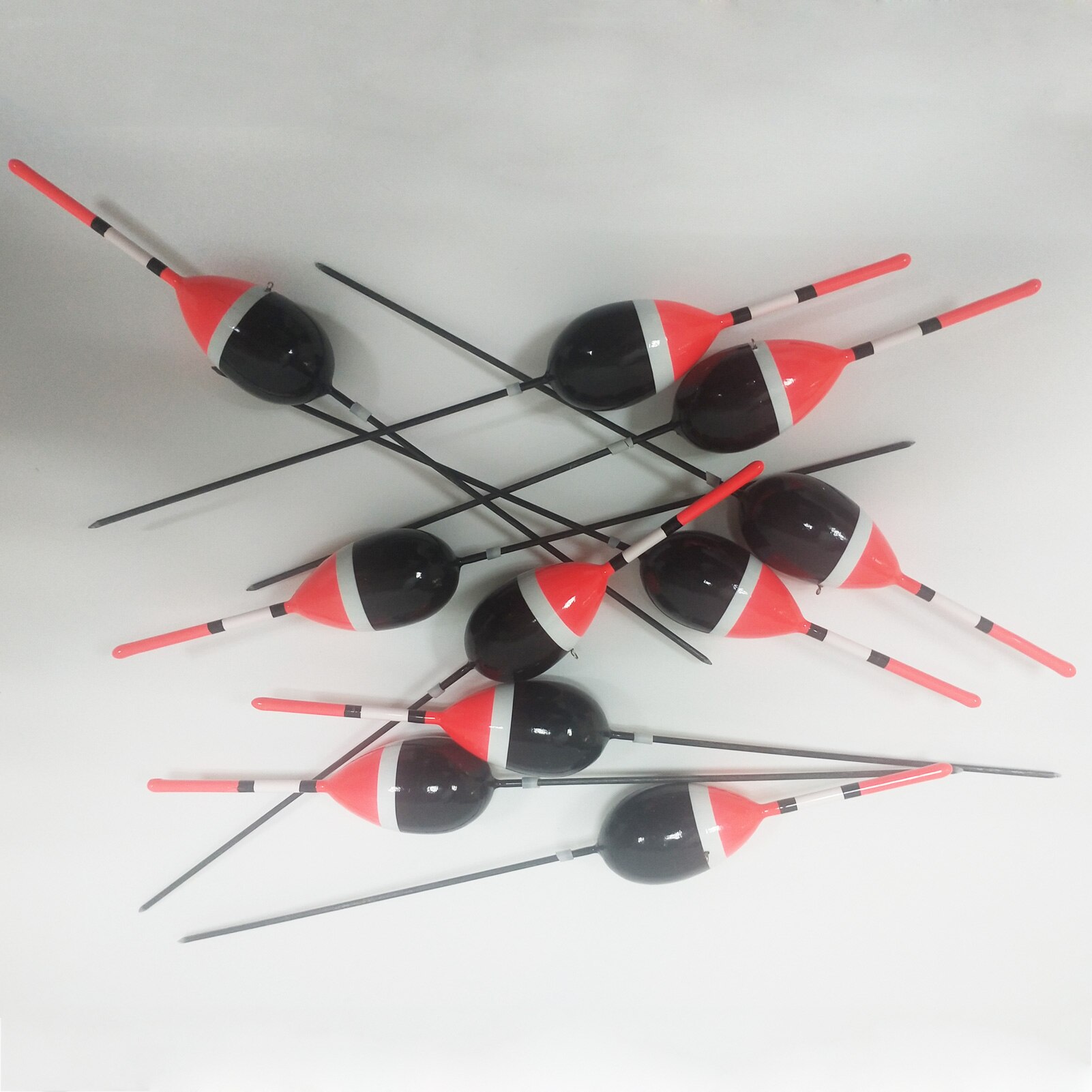 Kit de flotteurs de pêche en liège, 30 pièces, Balsa éclairé, queue longue de 17.5cm/18.5cm, 2g + 3g + 3g