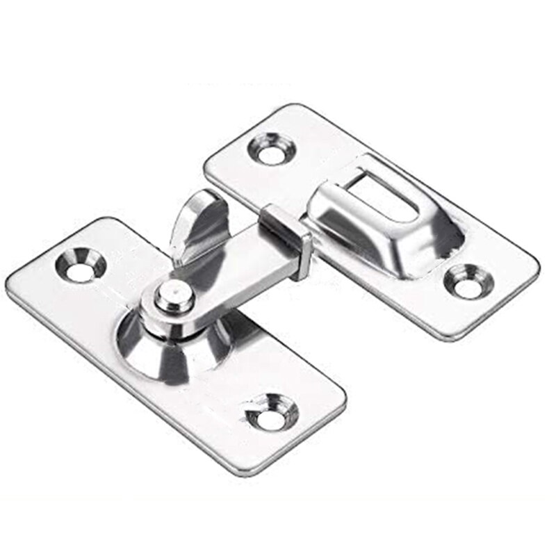 90 Degree Door Buckle Latch Stainless Steel Right Angle Lock Sliding Door Door Right Angle Window Bathroom Door Latch: Default Title