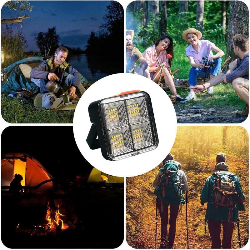 Oplaadbare campinglamp LED-buitenverlichting op zonne-energie Schijnwerper met hoge helderheid Energiebesparend werklicht voor dagelijks leven op reis