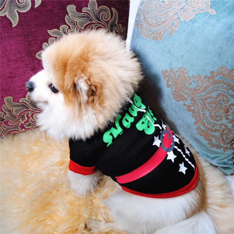 Roupas para animais de estimação roupas de algodão t camisa filhote de cachorro traje para cães pequenos desenhos animados t camisa para filhote de cachorro
