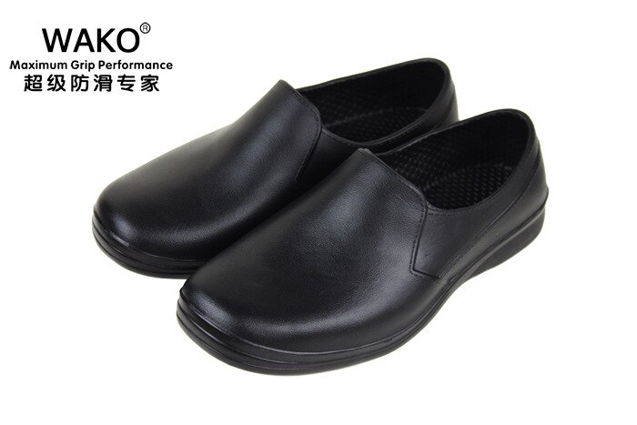 WAKO Men Casual Flat Shoes EVA Chef Working shoes Kitchen Work Black Shoe Surgical Shoes Skid Oil-proof: 7.5