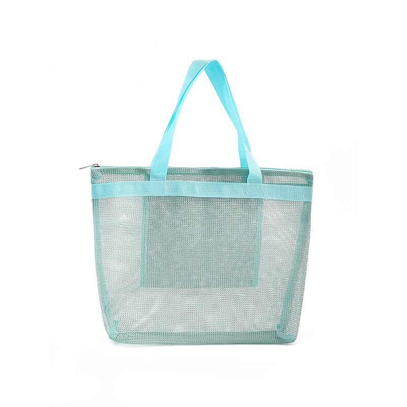 Beach Bag Single Shoulder Mesh Bath Bag Dry Wet Separation Swimming Bag Bath Bag Travel Portable Storage Bag: 3