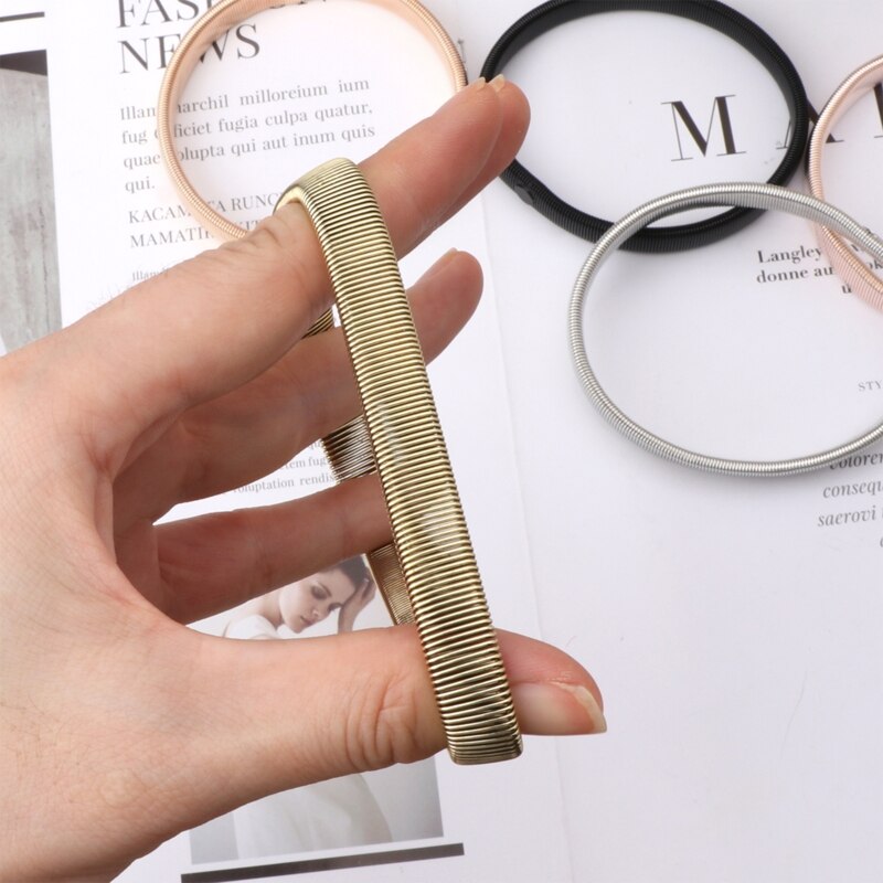 Arm Warmer Shirt Sleeve Holder Metal Anti-Slip Elastic Bracelets Stretch Armband Party Ornament Accessories