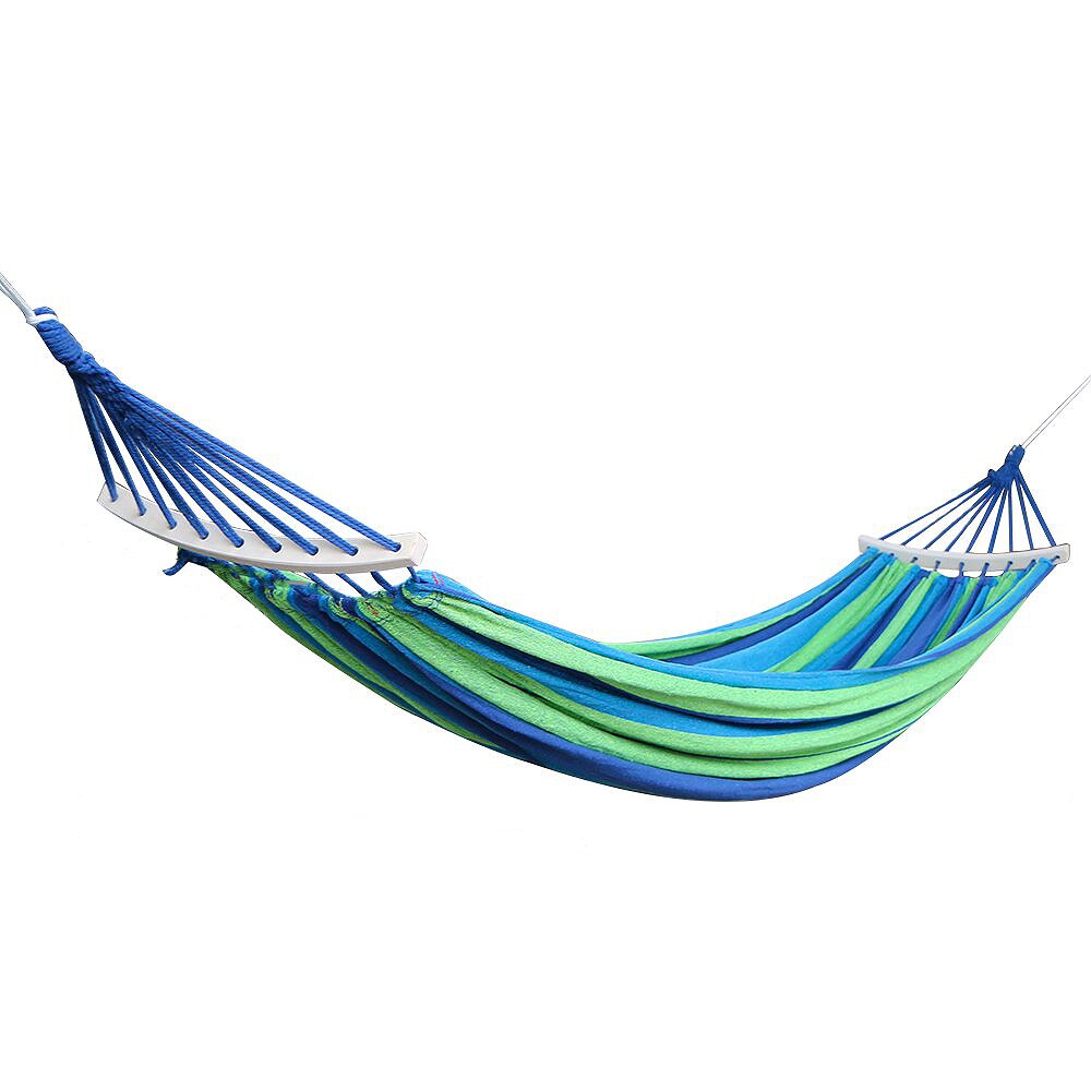 Dubbele Hangmat 450 Lbs Draagbare Reizen Camping Opknoping Hangmat Swing Luie Stoel Canvas Hangmatten 2 Persoon Capaciteit