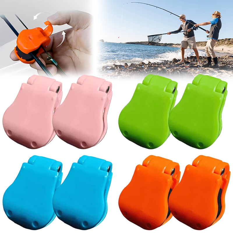 2pcs Fishing Rod Holder Fishing Equipment Anti-Slip Pole Hooks Keeper Quick-Attach Fishing Rod Holder Grip Tackle Organizer
