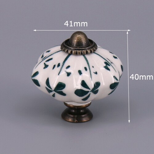 1x barnerom skuff knott håndtak fargerik gresskar stil kommode trekk keramisk kjøkken skap håndtak knott møbler maskinvare: En