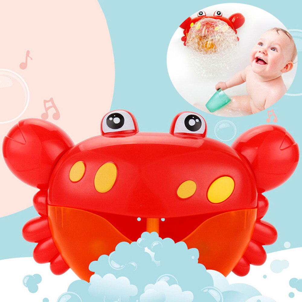 Bubble Machine Tub Grote Krab Automatische Bubble Maker Blower 9 Muziek Lied Bad Speelgoed MAR6