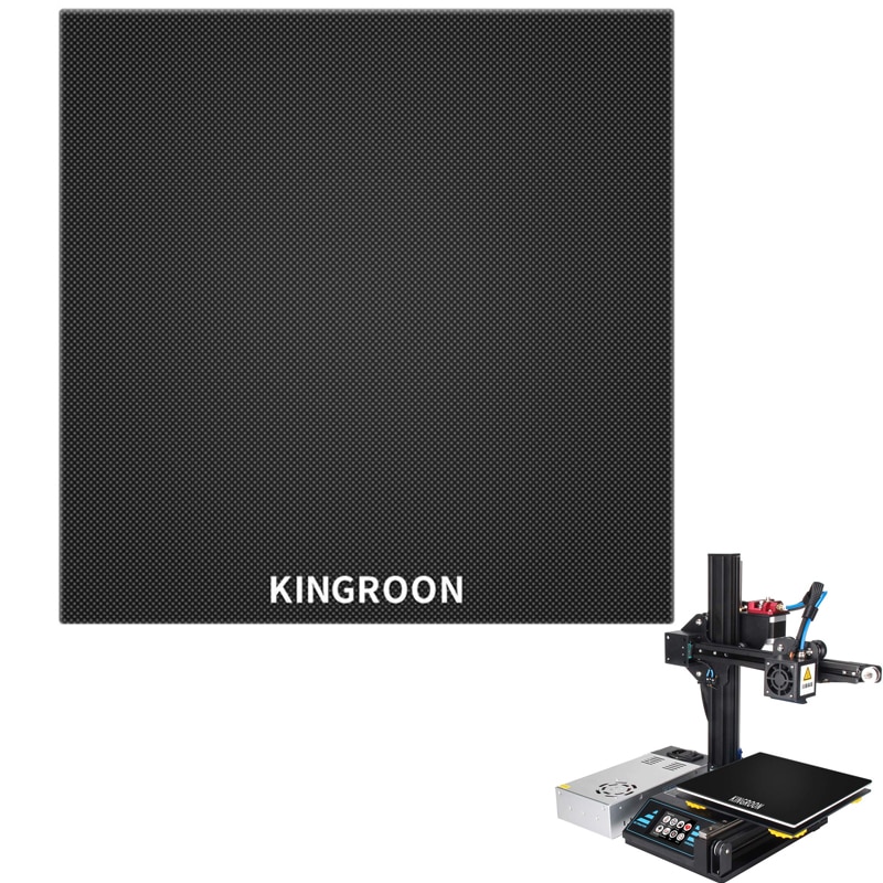 Kingroon KP3S 3D Printer Pei Warmte Bed Magnetische Film Glas Plaat Ultra-Base Bed Afdrukken Platform Glazen Plaat 180X180mm